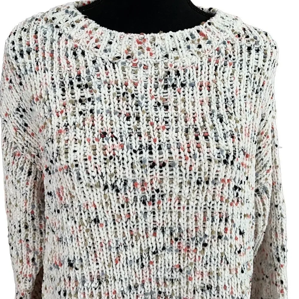Anthropologie Harper Heritage crew neck multicolor knit sweater size M